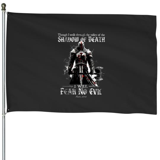 Discover Though I Walk Through Valley Of The Shadow House Flags