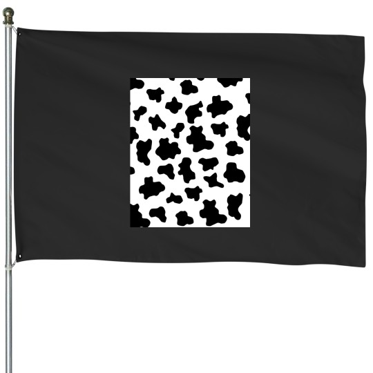 Discover Cow Print - vintage cowboy comics Graphic House Flags