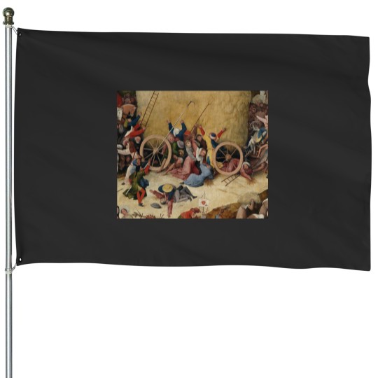 Discover HD. Detail number 1 From Haywain Triptych, by Hieronymus Bosch House Flags