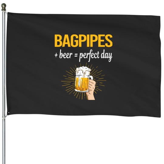 Discover Bagpipe Beer Perfect Day Bagpipe Bagpipes Bagpiper House Flags