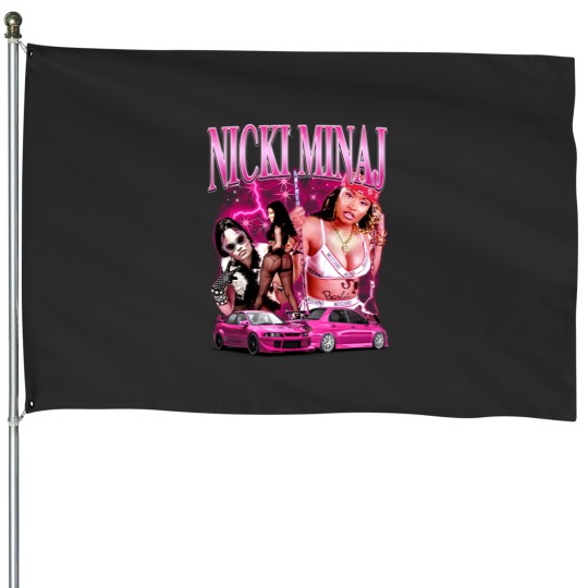 Discover Nicki Minaj Barbie World Comic House Flags, 90S Vintage Merch Ice Spice House Flags