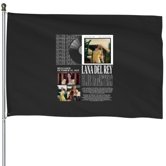 Discover Limited Lana Del Rey House Flags, Vintage Lana Del Rey Album House Flags