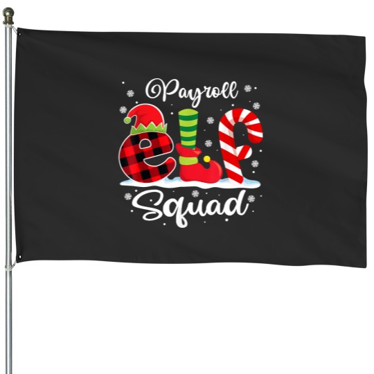Discover Payroll Elf Squad Christmas Payroll Manager Matching House Flags