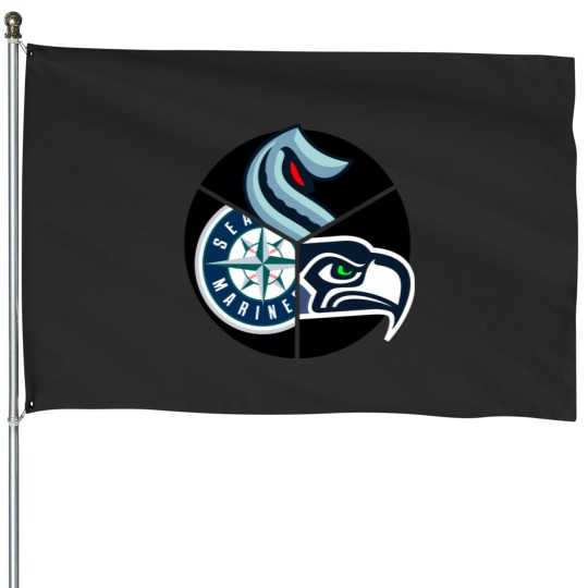 Discover Seattle Sports | Active House Flags