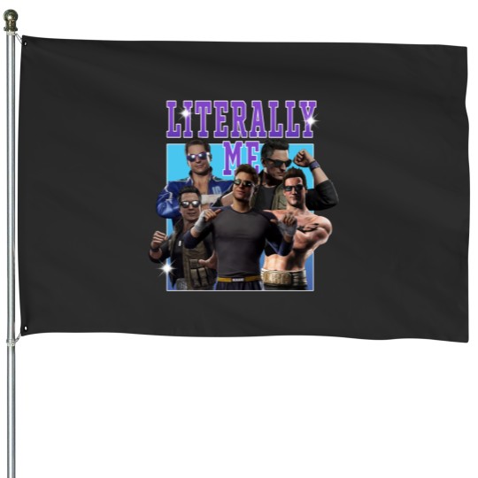 Discover Johnny Cage is Literally me Classic House Flags, Johnny Cage Vintage Bootleg House Flags