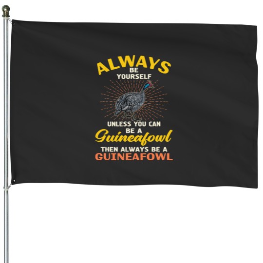 Discover Guinea Fowl Chicken Lover Breeder Poultry Saying96 House Flags