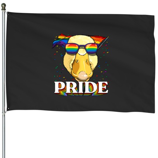 Discover LGBT Duck Gay Pride LGBTQ Rainbow Flag Sunglasses 207 House Flags