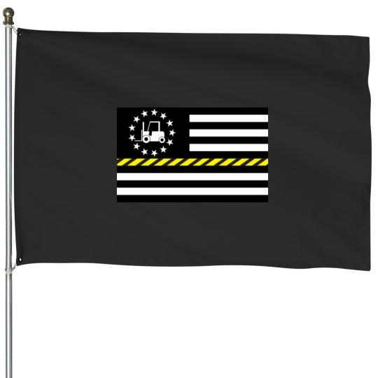Discover Thin Certified Forklift Operator Line Flag House Flags