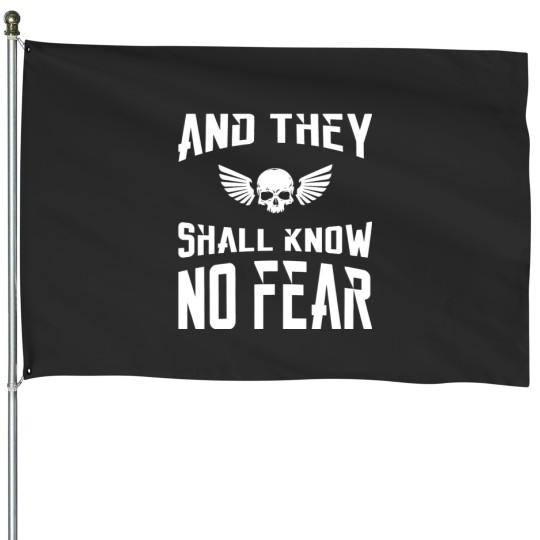 Discover And They Shall Know No Fear 40k Marine Wargaming Tabletop Miniatures Gamer House Flags