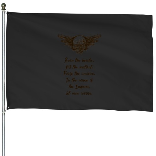 Discover For the Emperor Let None Survive Wargaming House Flags