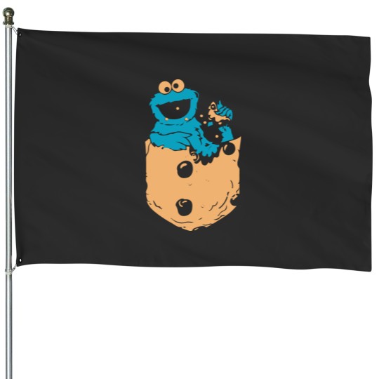 Discover Monster Cookie In Pocket House Flags