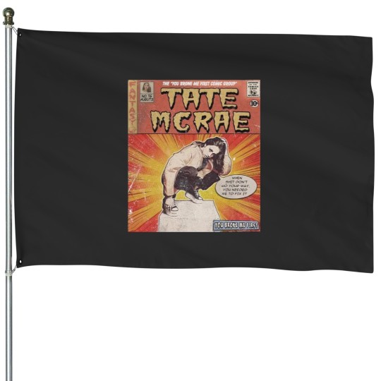 Discover Tate Mcrae Comic House Flags, 90S Vintage Merch