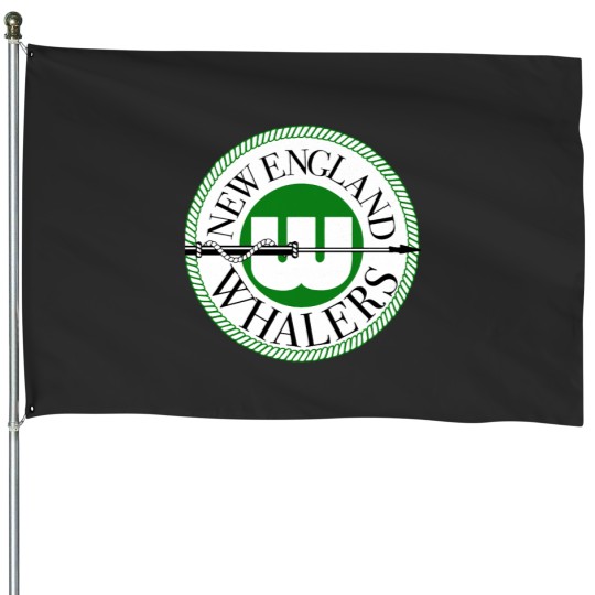 Discover Defunct New Englannd Whalers Hockey 1972 House Flags