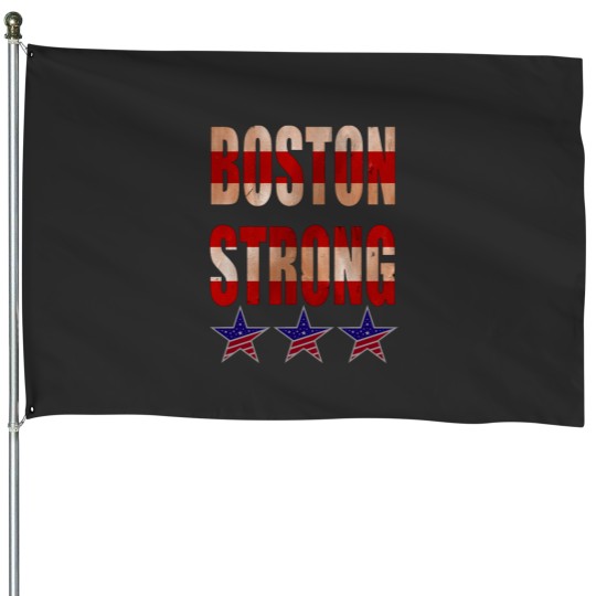 Discover boston strong House Flags