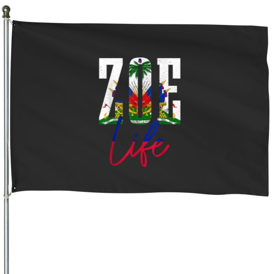 Discover Haiti Flag Zoe Haitian Life Pride Vintage Haiti House Flags
