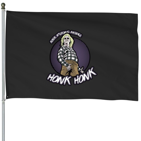 Discover Beetlejuice HONK HONK House Flags