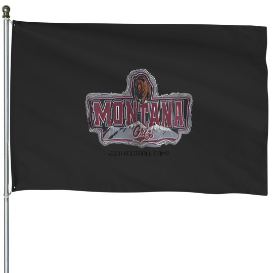 Discover Vintage 2001 Montana Grizzlies Football Camp House Flags