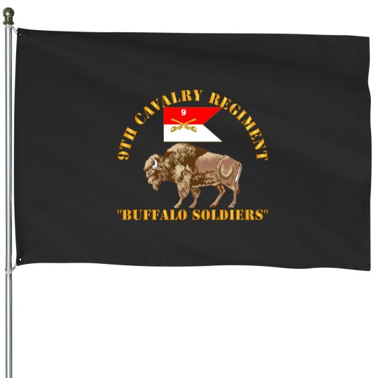 Discover 9th Cavalry Regiment - Buffalo Soldiers w 9th Cav Guidon House Flags