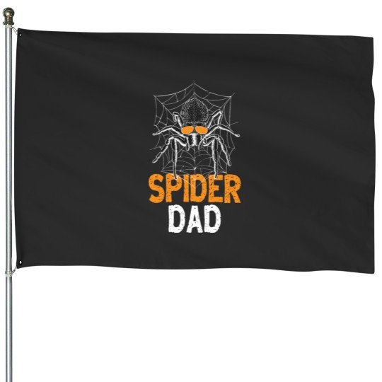 Discover Spider Dad Funny Spider Gift House Flags