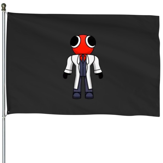 Discover Red Scientist Rainbow Friend House Flags