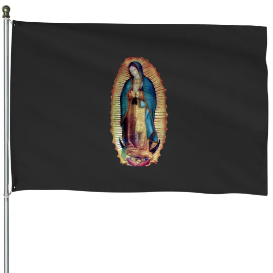 Discover Our Lady of Guadalupe Virgen Maria Tilma 118 House Flags