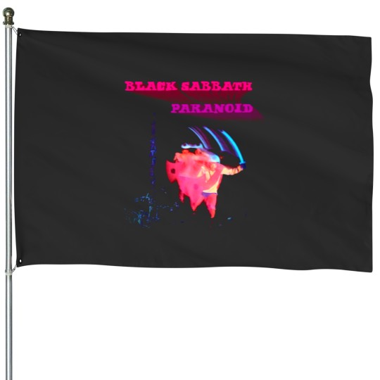 Discover Black Sabbath Paranoid Motion Black House Flags