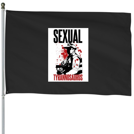 Discover Blaine - Sexual Tyrannosaurus House Flags