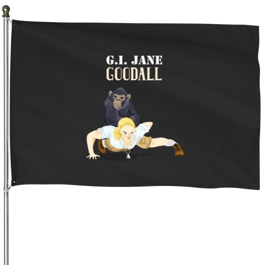 Discover GI Jane Goodall House Flags