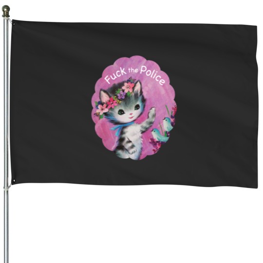 Discover F the Police House Flags