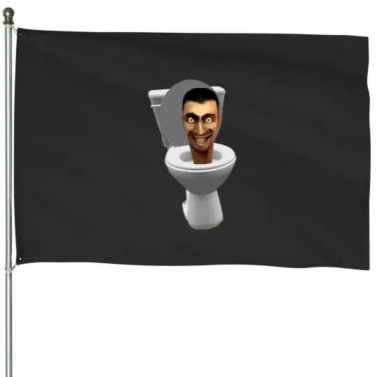 Discover Skibidi Toilet - Decorative House Flags with Skibidi Design