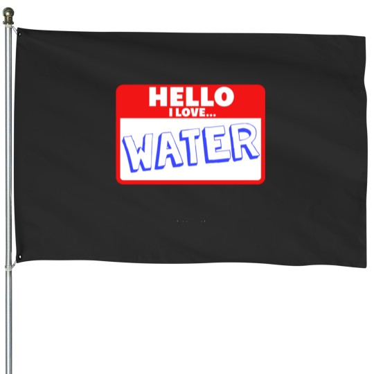 Discover Water Sticker House Flags