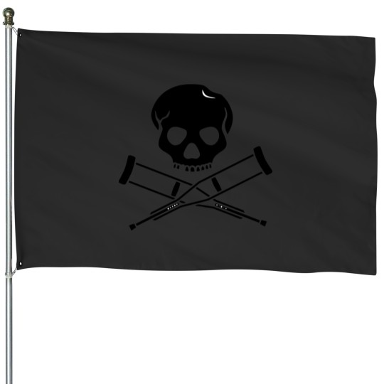 Discover Very cool Skull Sticker House Flags