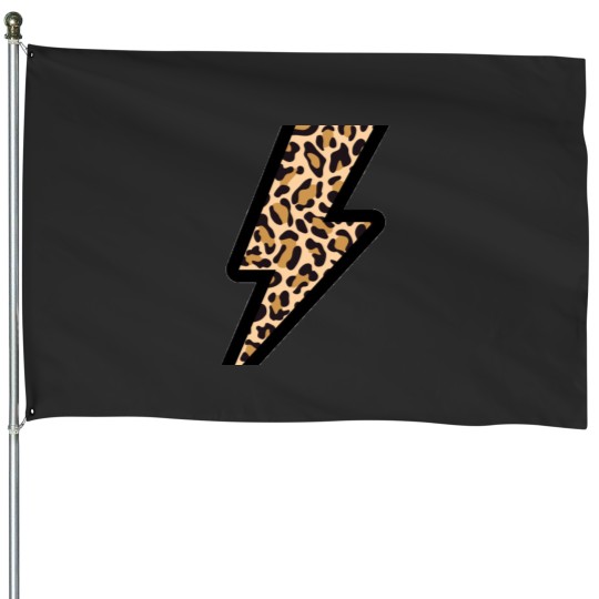 Discover cheetah lightning  Sticker House Flags