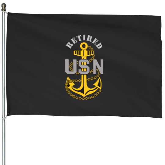 Discover Navy Chief Anchor (Retired) House Flags