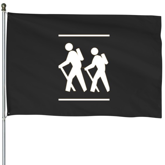 Discover Hiker sign House Flags