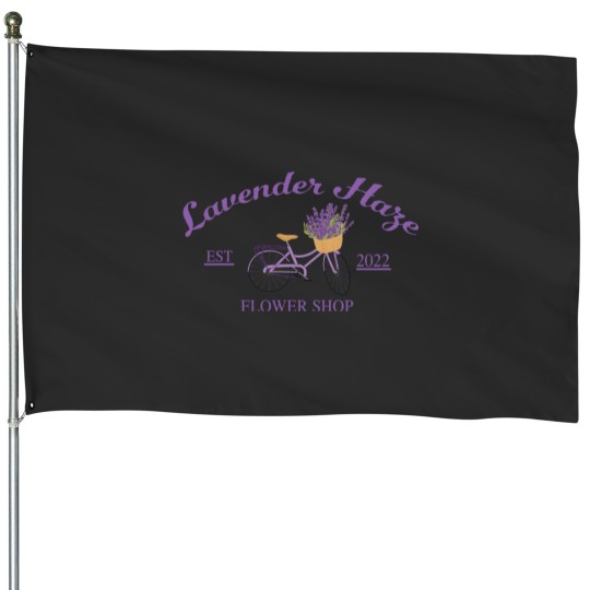 Discover Lavender Haze Embroidered House Flags, Embroidered Crewneck
