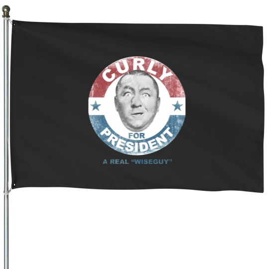 Discover Three Stooges Curly for President House Flags