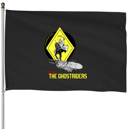 Discover F-14 Grumman Tomcat VF-142 The Ghostriders House Flags