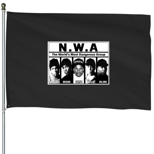 Discover NWA House Flags - NWA Apparel - 90s Hiphop Tupac Rap Hip Hop Legend House Flags