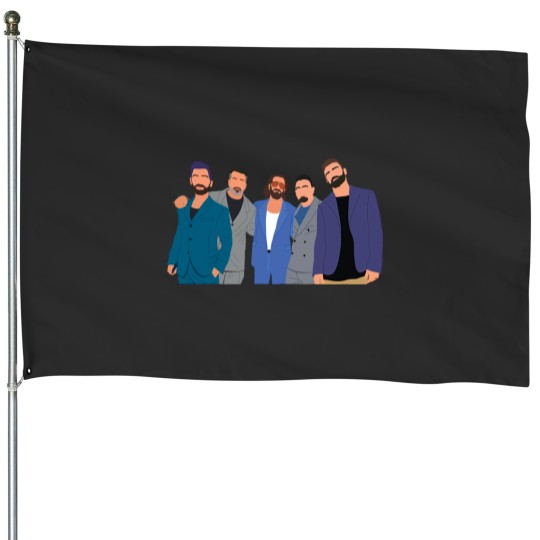 Discover NSYNC 90s boyband fan JC Chasez, Lance Bass, Justin Timberlake Classic House Flags