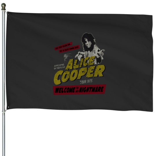 Discover Alice Cooper Welcome To My Nightmare Rock Music House Flags