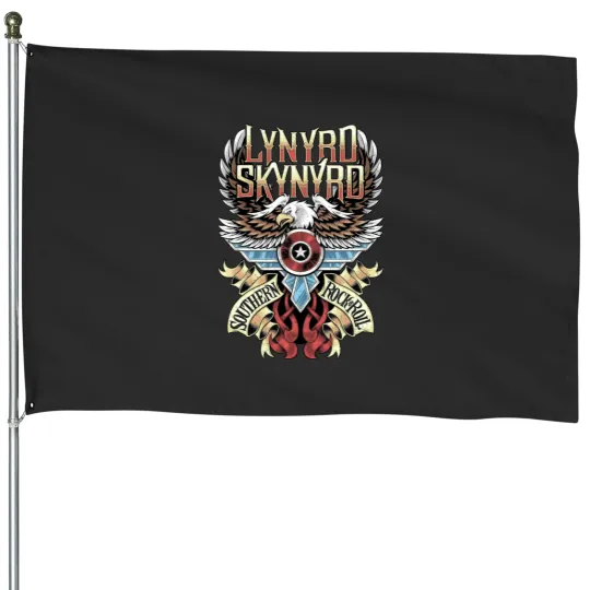 Discover Lynyrd Skynyrd Music House Flags, Rock Band Music House Flags
