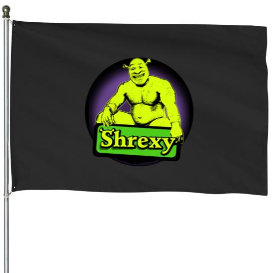 Discover Sexy Shrek House Flags