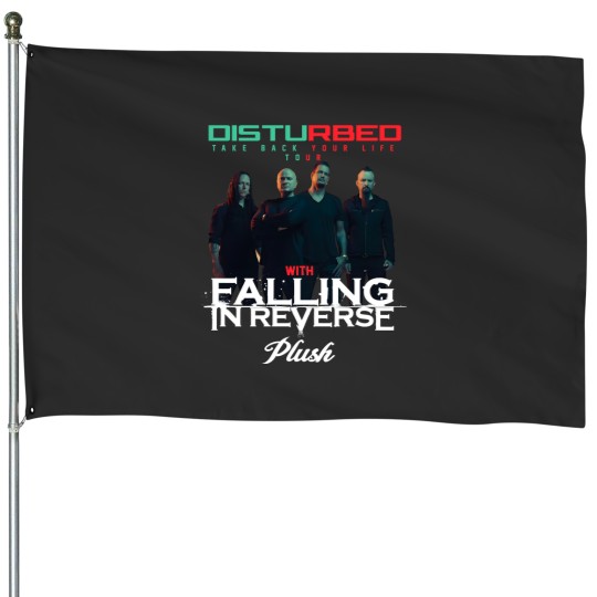 Discover Disturbed Band 2024 Tour Unisex House Flags, Disturbed Band Fan Gift House Flags