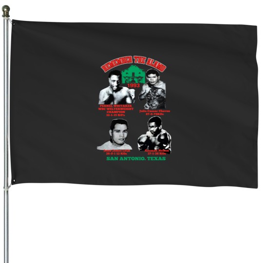Discover Julio Cesar Chavez House Flags 90s Graphic House Flags Vintage Boxing