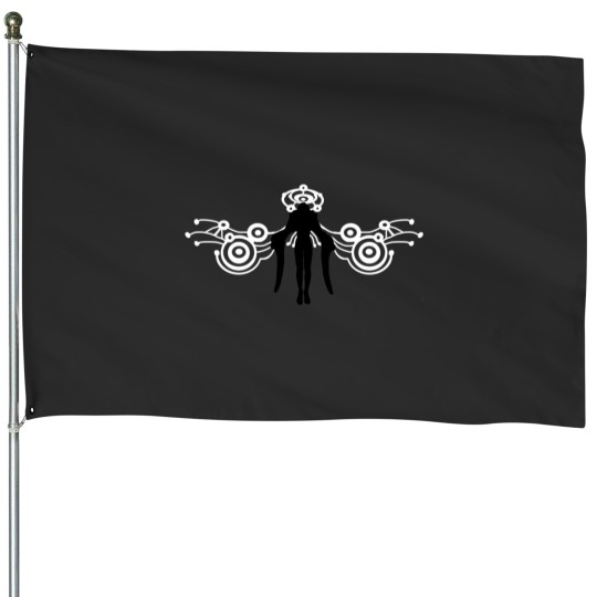 Discover Zanza silhouette House Flags
