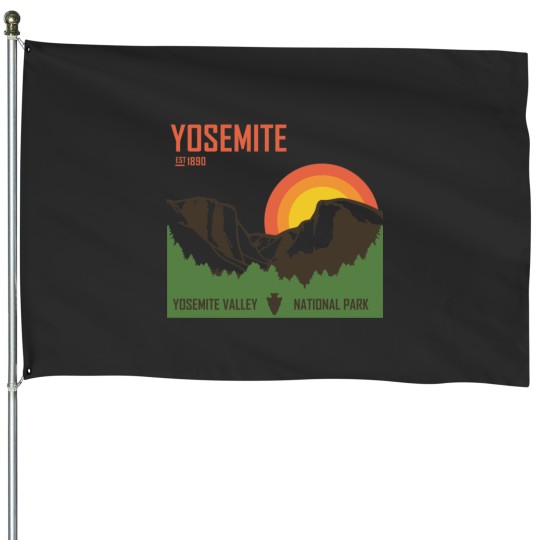 Discover Yosemite National Park House Flags
