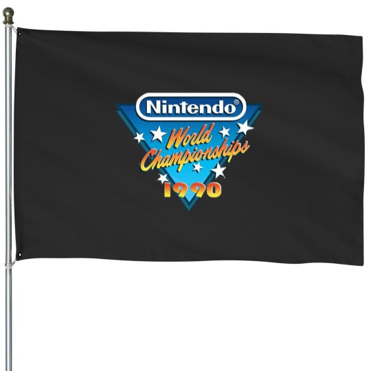 Discover Video Game World Championships 1990 House Flags