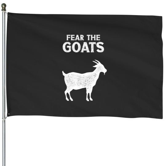 Discover Fear The Goats Goat Lover House Flags