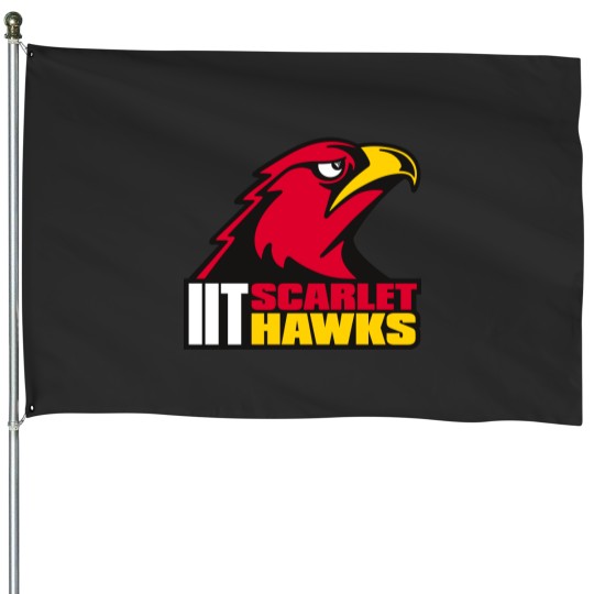 Discover Illinois Institute of Technology scarlet hawks House Flags